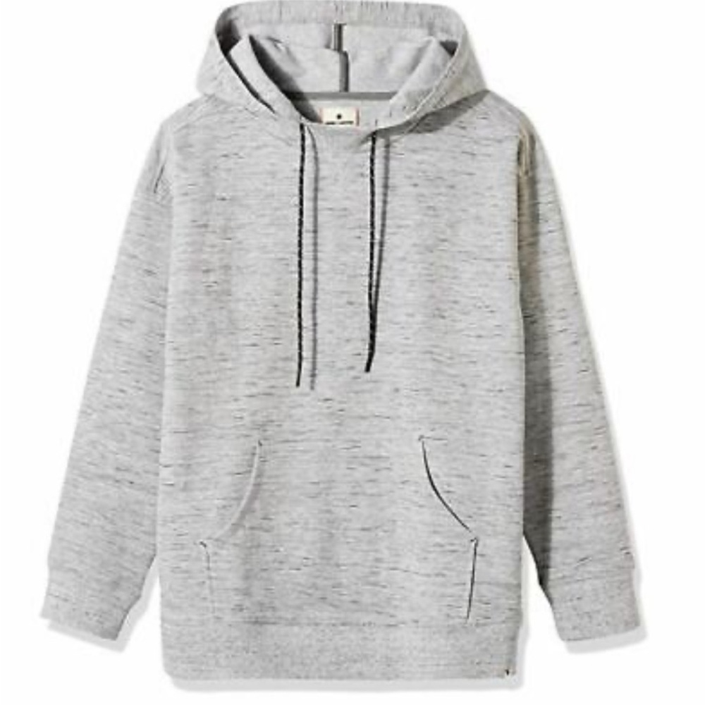 REBEL CANYON MENS ATHLETIC TECH FLEECE PULLOVER HOODIE CHARCOAL GREY SIZE XL NWT